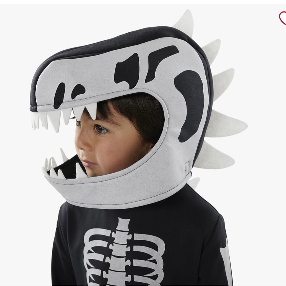 Pottery Barn ADULT Dino Skeleton Jumpsuit Costume - Picture 4 of 4